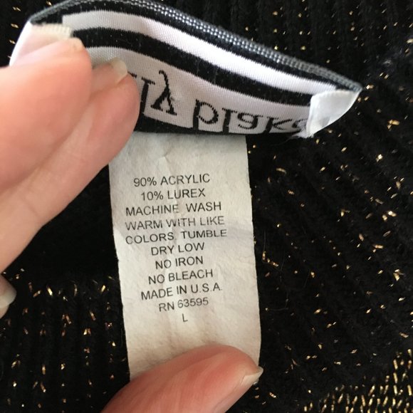 Carly Blake Black and Gold Sweater - Picture 6 of 6